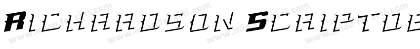 Richardson Scriptdem字体转换